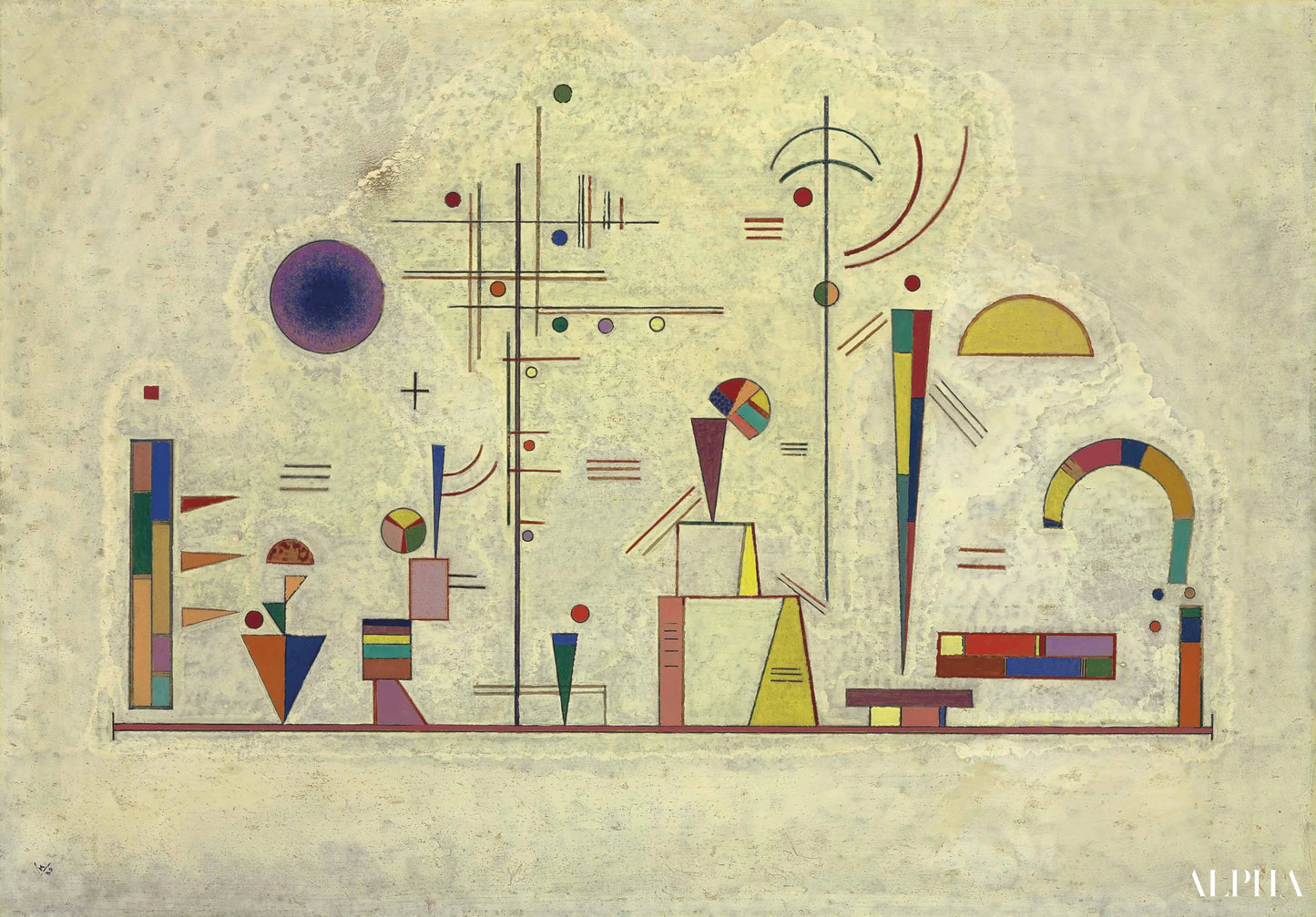Amusement sérieux  - Vassily Kandinsk - Reproductions de tableaux et peintures haut de gamme
