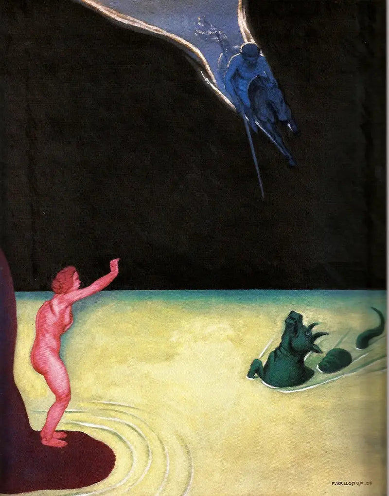 أندروميدا واقفة وبوسيدون - فليكس فالاتون