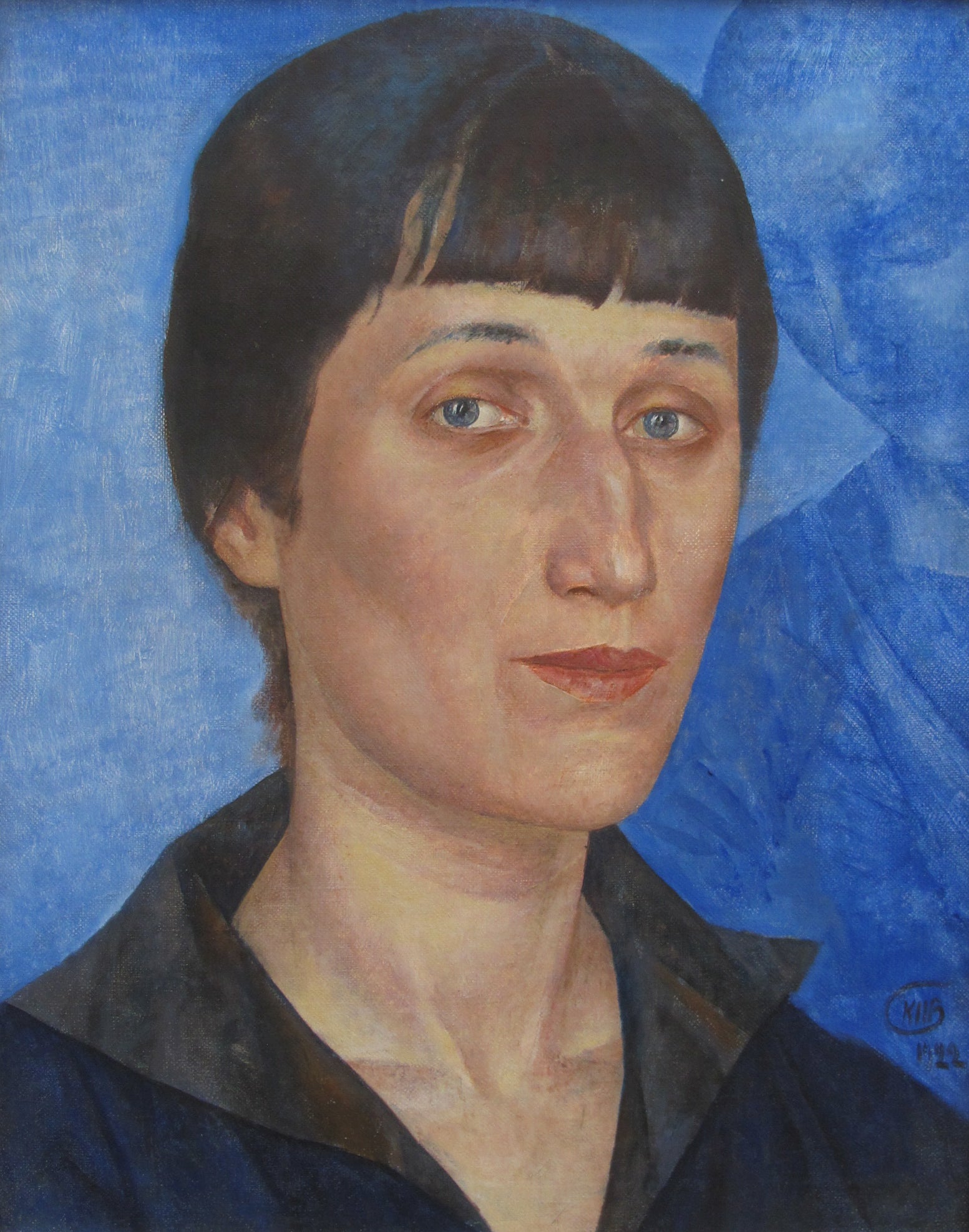 Portrait d’Anna Akhmatova - Kouzma Petrov-Vodkine
