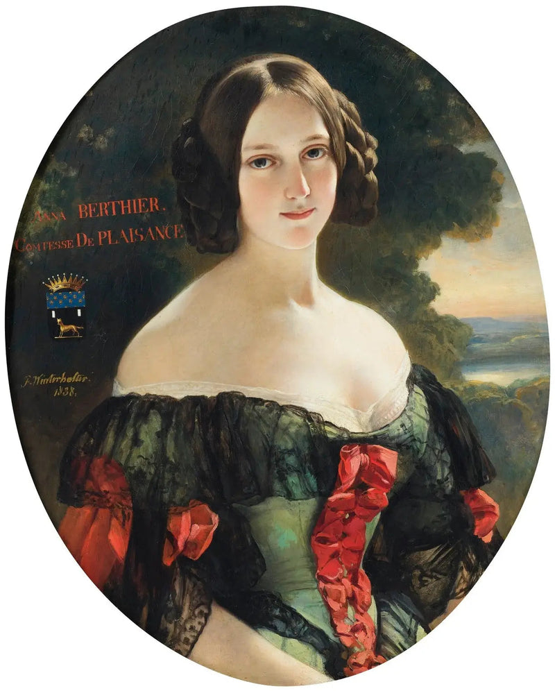 آن، كونتيسة بليسانس (1815-1878)، لاحقًا دوقة بليسانس، ولدت الآنسة بيرتير دي واغرام - فرانز كزافييه وينترهولتر