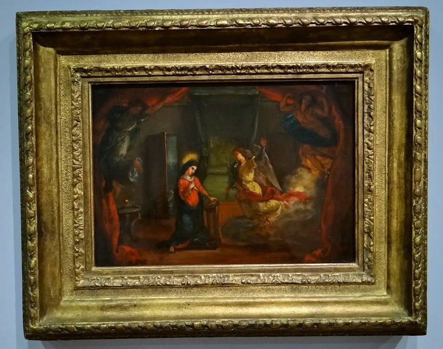 Annonciation - Eugène Delacroix image 1 reproduction d’œuvre d’art à l’huile