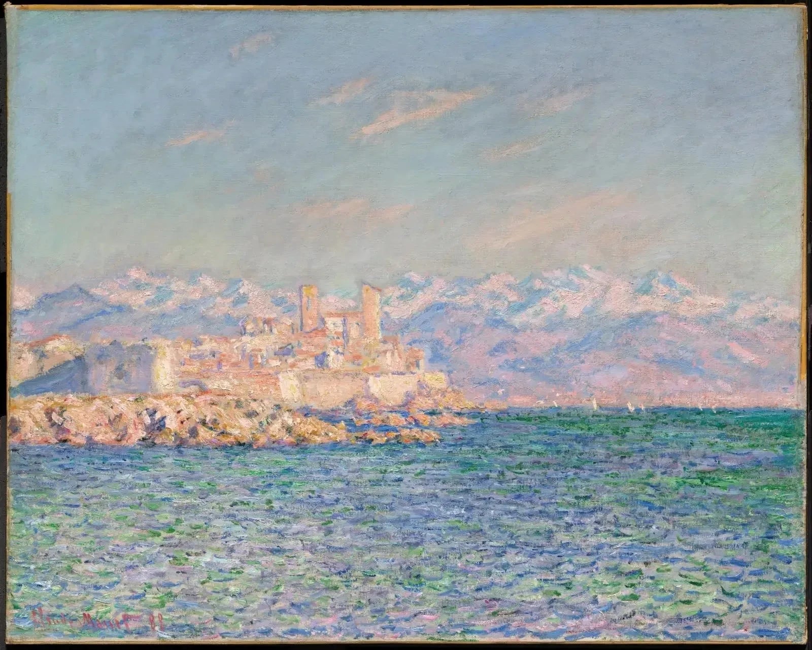 Antibes, effet d’après-midi W1158 par Claude Monet, Museum of Fine Arts Boston