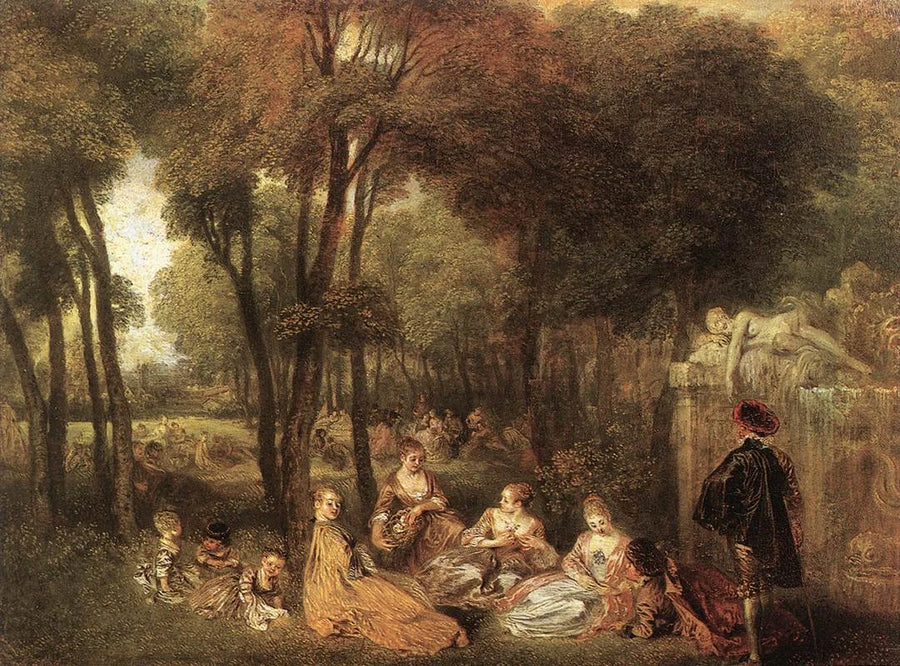 Les Champs-Élysées, peinture d’Antoine Watteau