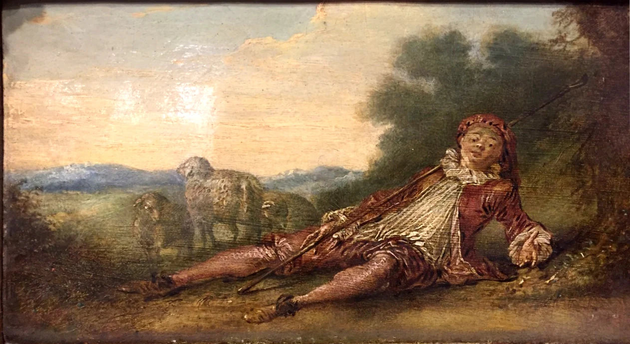 Le Berger rose, peinture d’Antoine Watteau