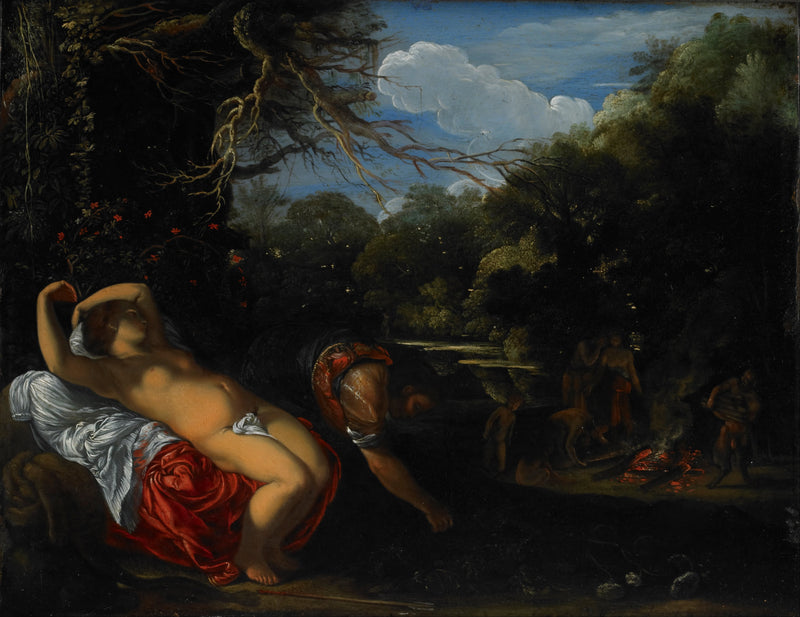Apollon et Coronis - Adam Elsheimer
