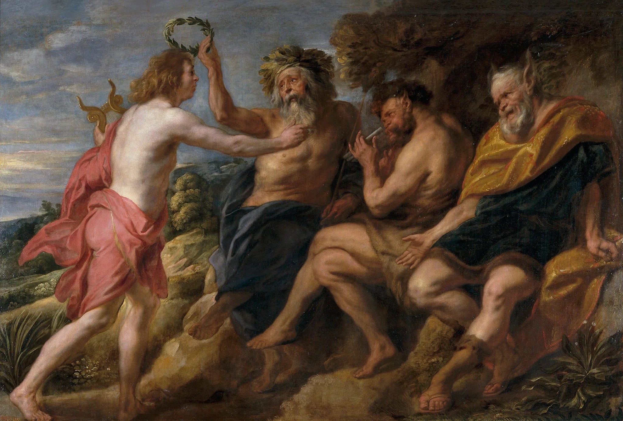 Apollon vainqueur de Pan - Jacob Jordaens image 1 tableau peint à l’huile sur toile