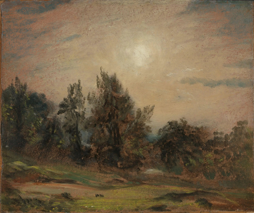 Arbres sur Hampstead Heath - John Constable image 1 reproduction artisanale de tableau