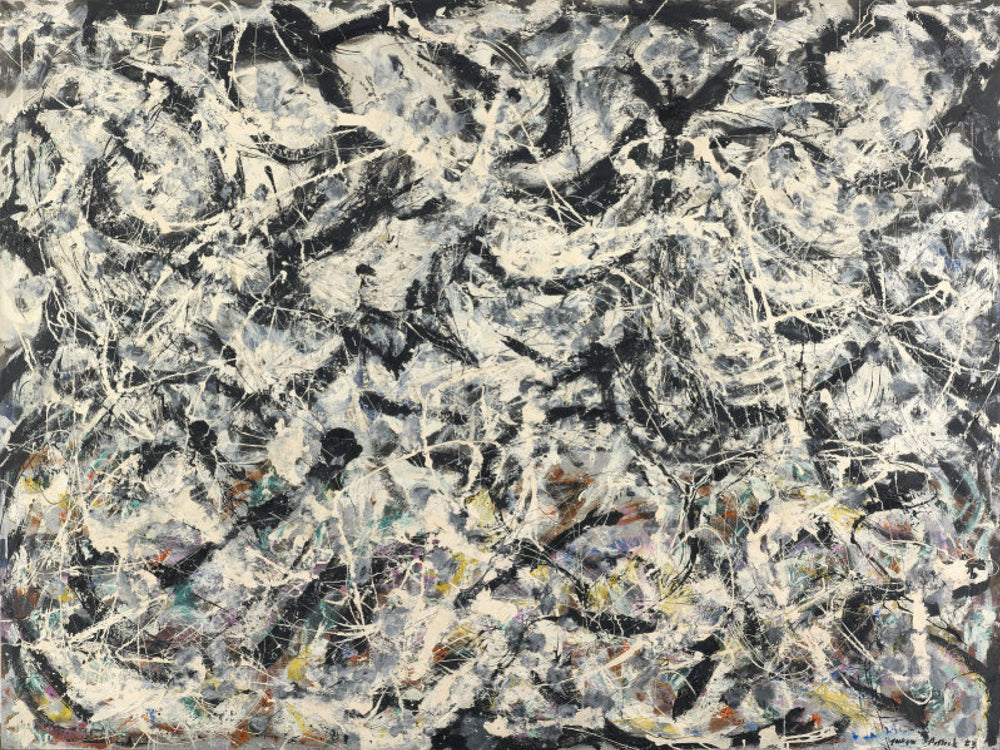 Arc-en-ciel grisé - Jackson Pollock image 1 reproduction de peinture à l’huile