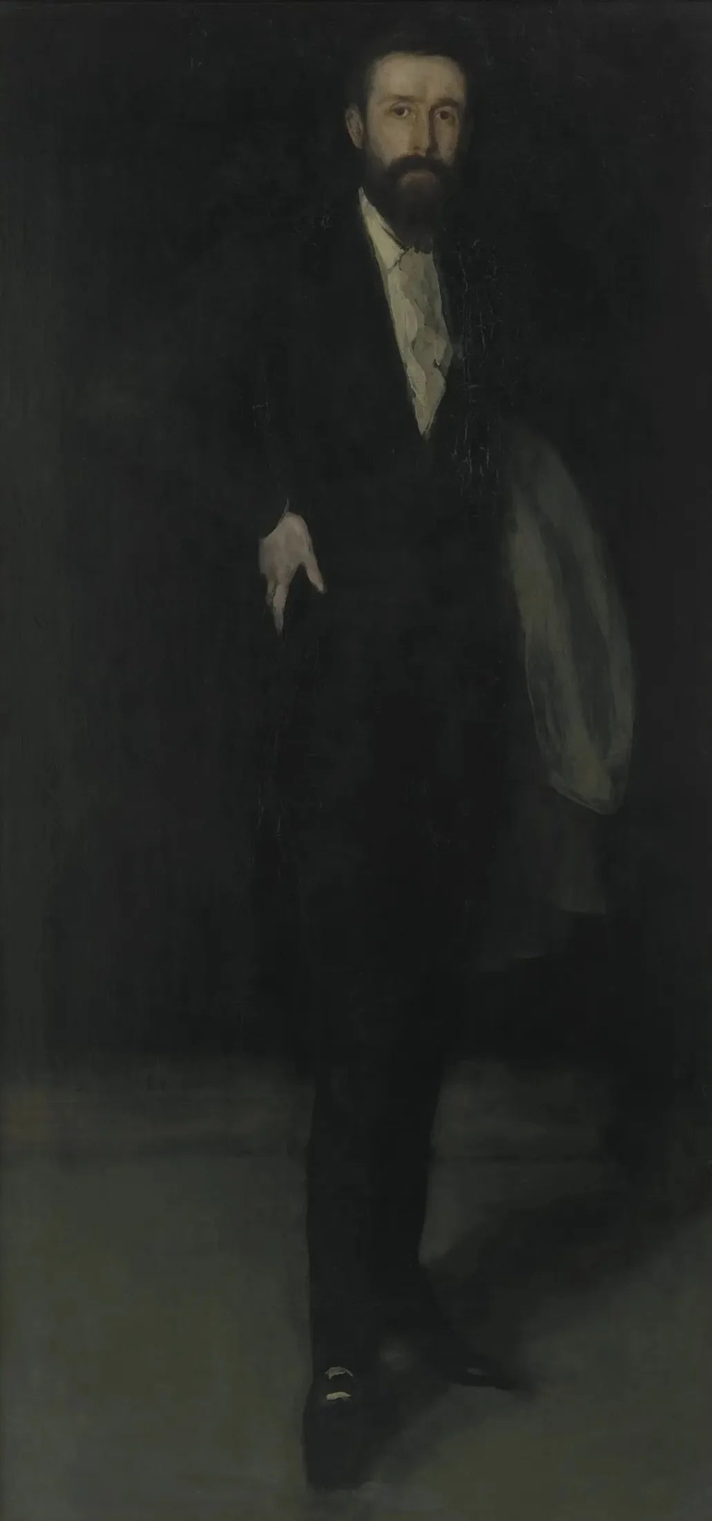 Arrangement en noir : Portrait de F. R. Leyland - James Abbott McNeill Whistler image 1 copie de tableau peinte à la main