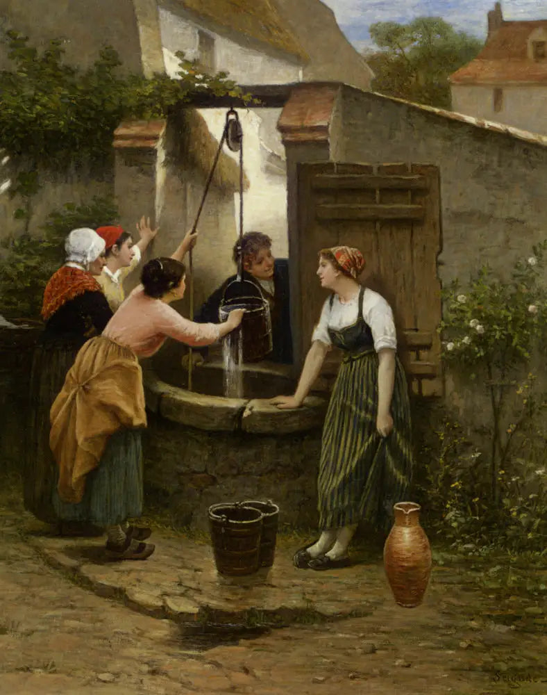Au bord du puits - Guillaume Seignac image 1 reproduction réalisée par Alpha Reproduction