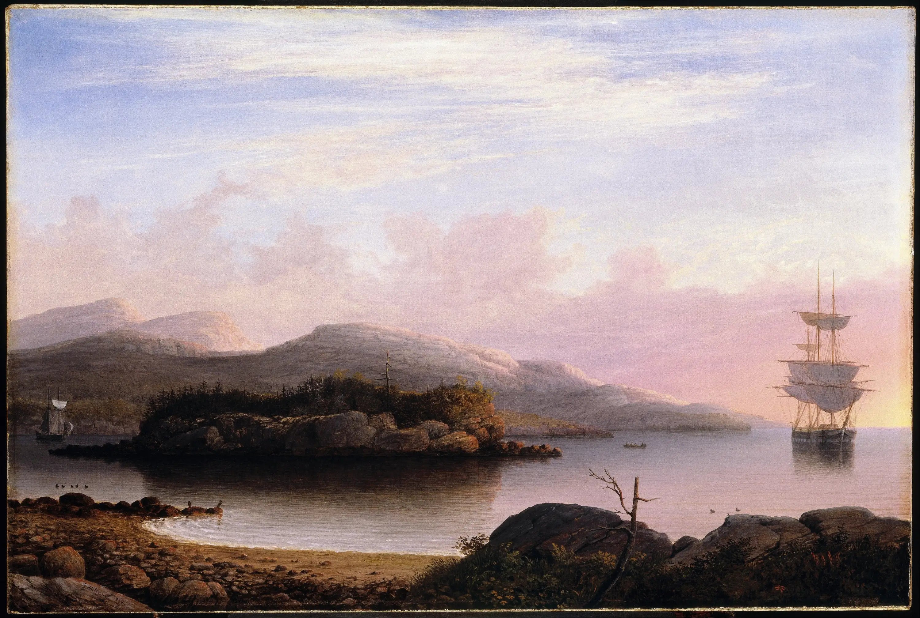 Au large de l’île des Monts Déserts - Fitz Henry Lane - Alpha Reproduction