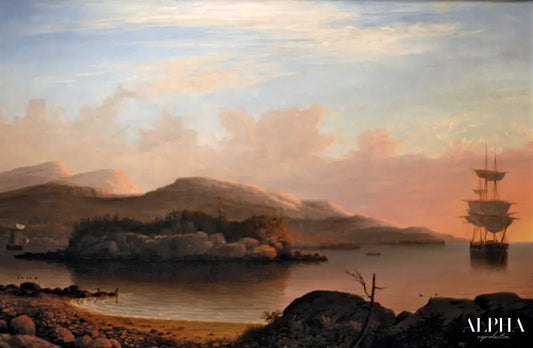 Au large de l'île du Mont-Désert - Fitz Henry Lane - Reproductions de tableaux et peintures haut de gamme