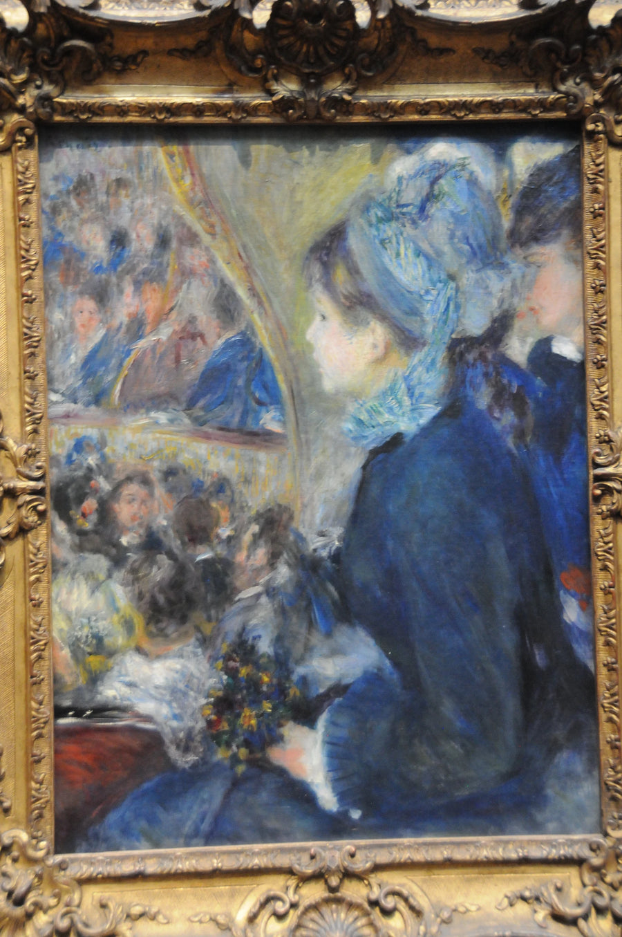 Au théâtre ou La Première Sortie peint par Pierre-Auguste Renoir en 1876–1877