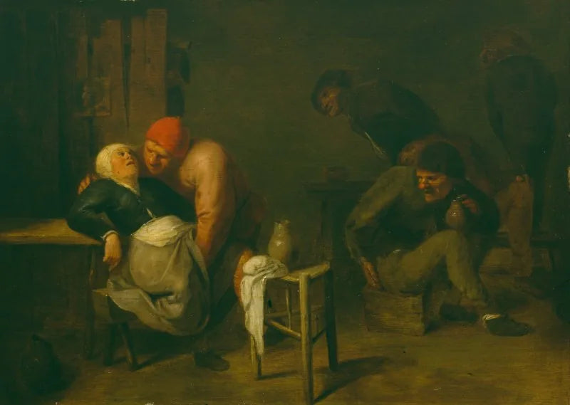 Auberge paysanne - Adriaen Brouwer image 1 tableau peint à l’huile sur toile