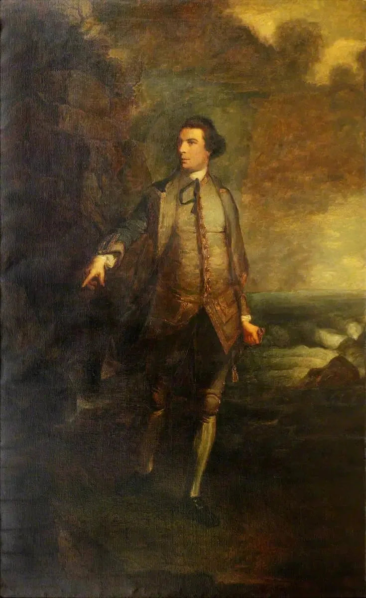 أغسطس كيبيل، اللقب الأول لفيكومته كيبيل (1725–1786)، أدميرال البحرية الزرقاء - جوشوا رينولدز