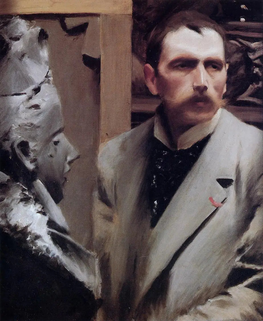 Autoportrait 1889 par Anders Zorn - Anders Zorn - Alpha Reproduction