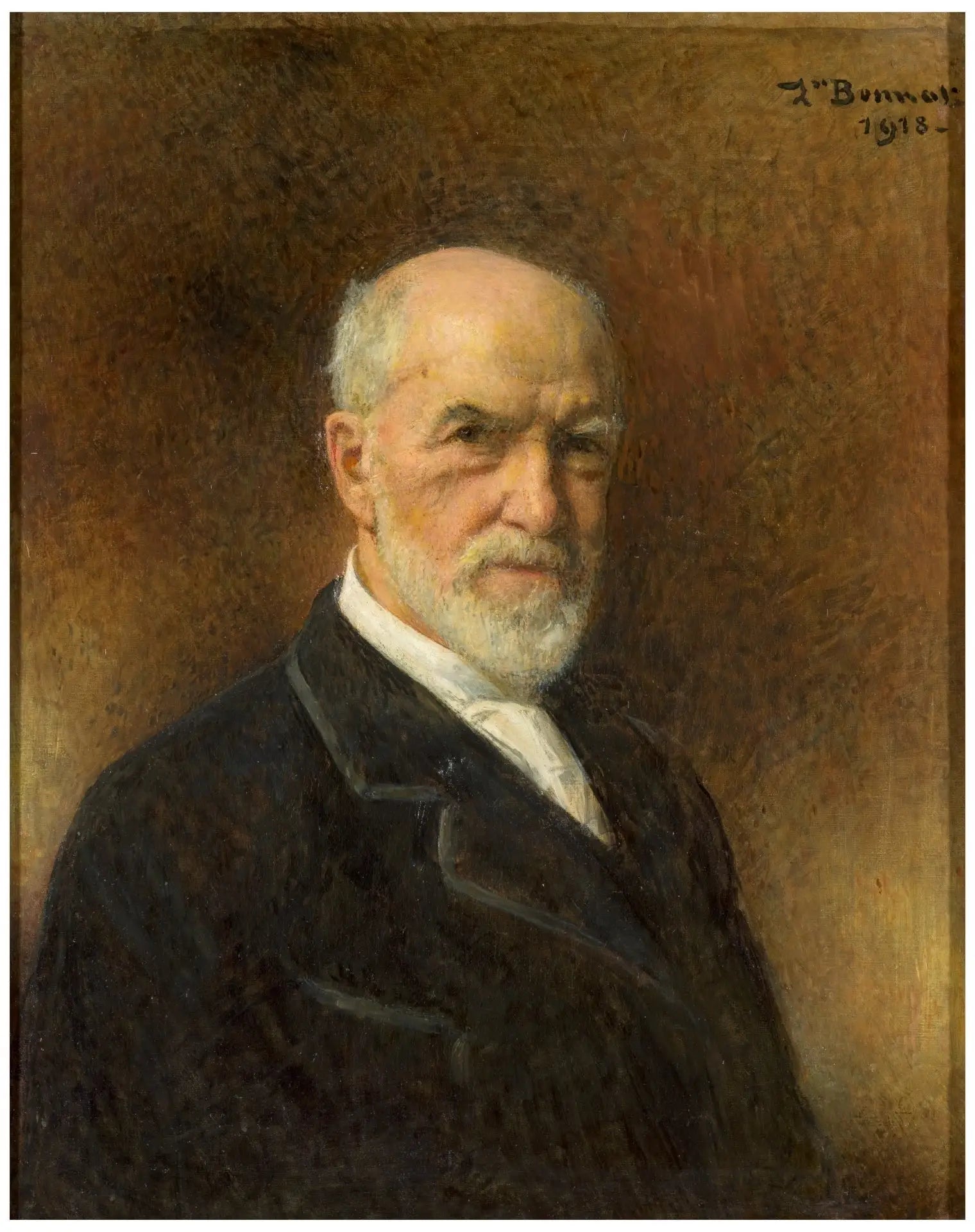 Autoportrait (1918) - Léon Bonnat - Alpha Reproduction