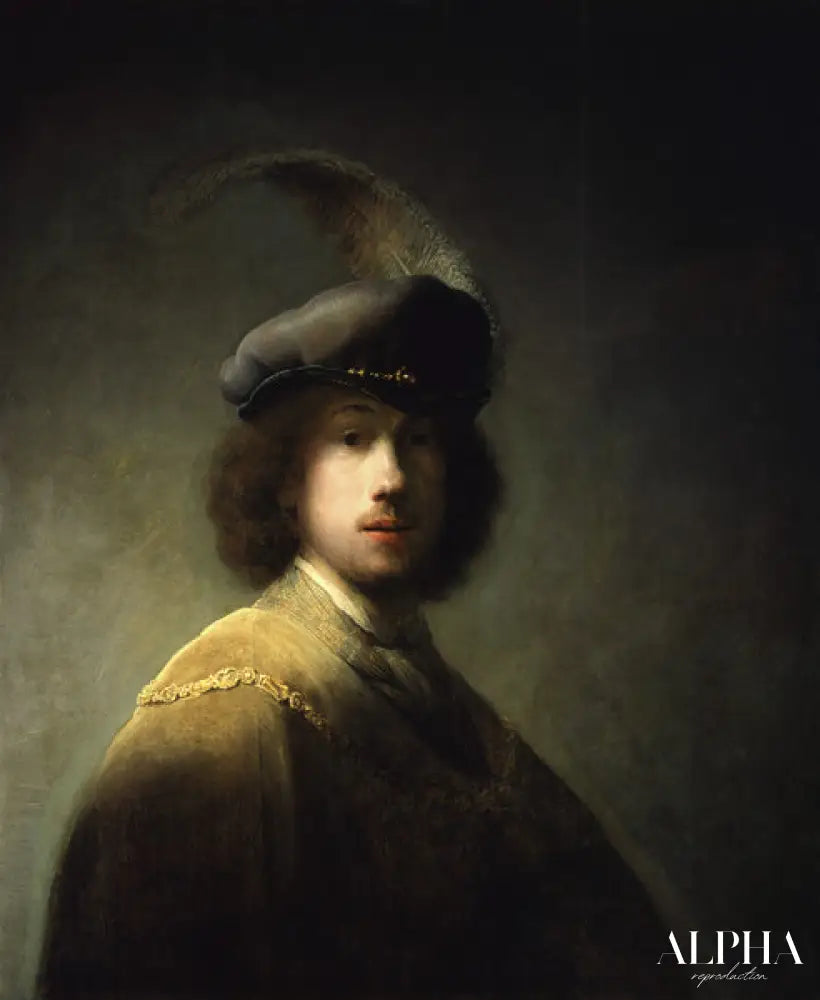 Autoportrait, à l'âge de 23 ans - Rembrandt van Rijn - Reproductions de tableaux et peintures haut de gamme