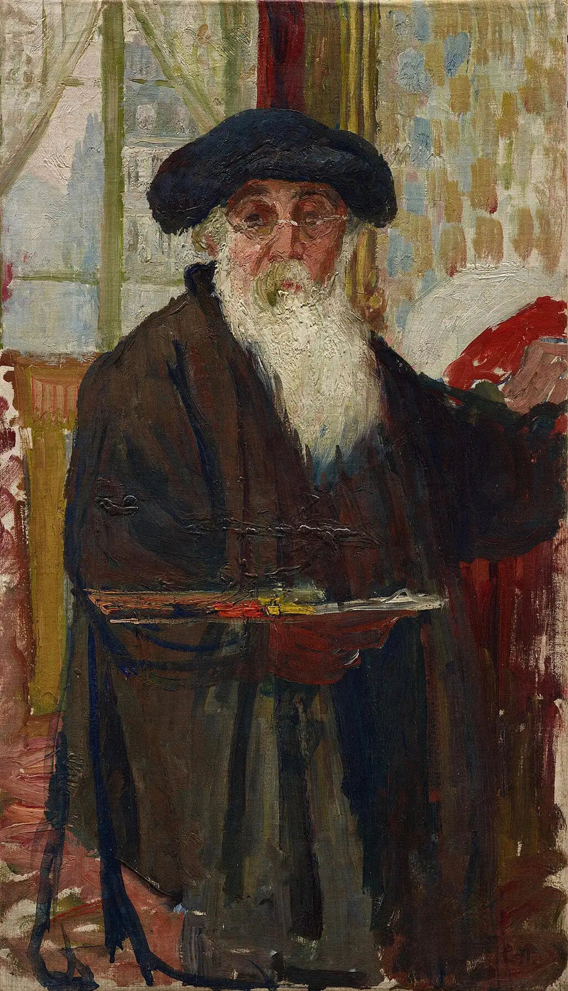 صورة ذاتية مع لوحة - كاميل بيسارو
