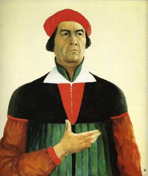 Autoportrait de Malévitch de 1933 - Kazimir Malevich image 1 copie de tableau peinte à la main