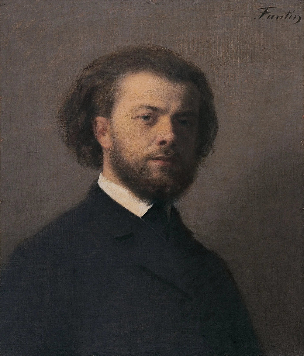 Autoportrait - Henri Fantin-Latour image 1 copie peinte à la main à l’huile