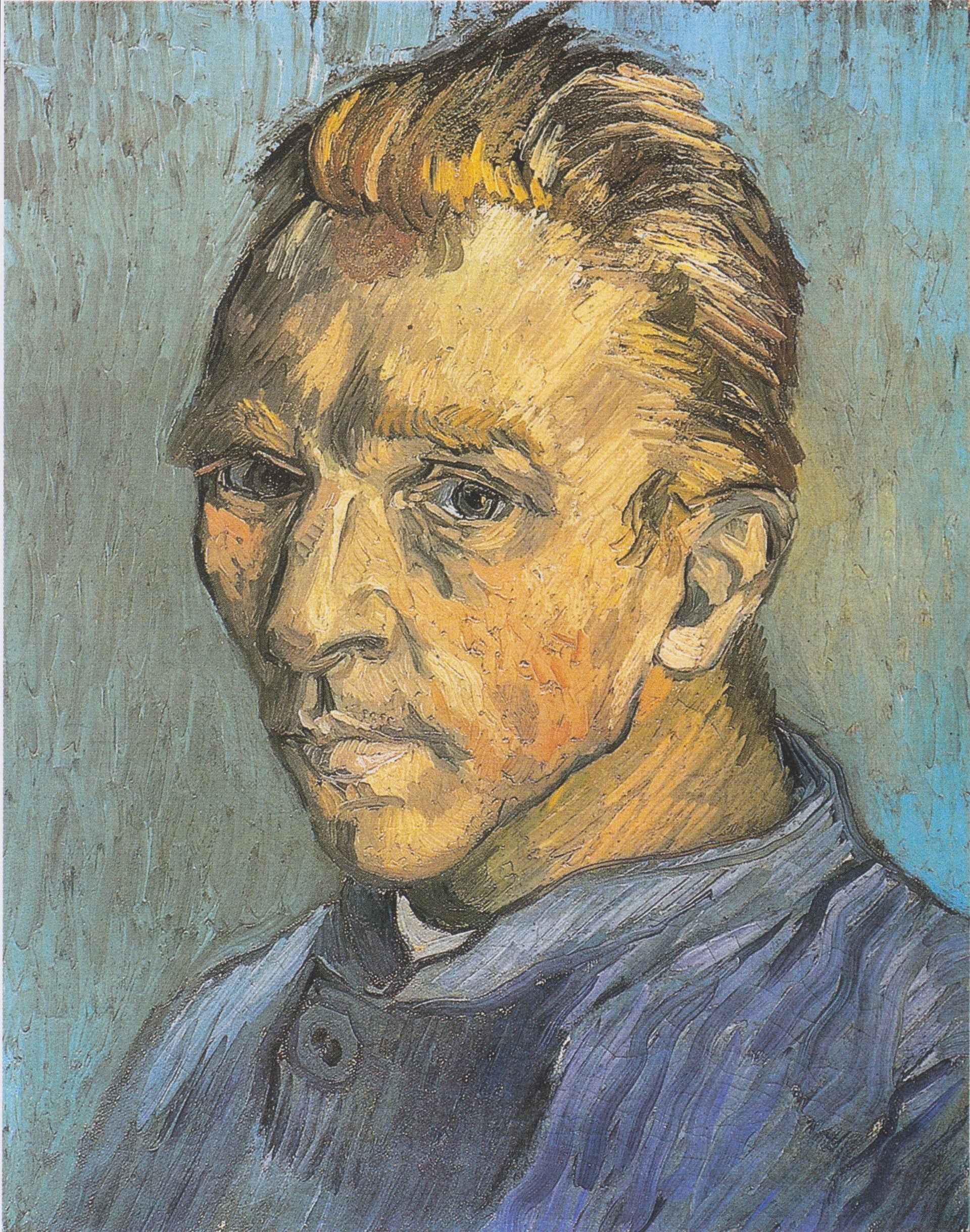 Autoportrait sans barbe F525 de Vincent van Gogh, septembre 1889