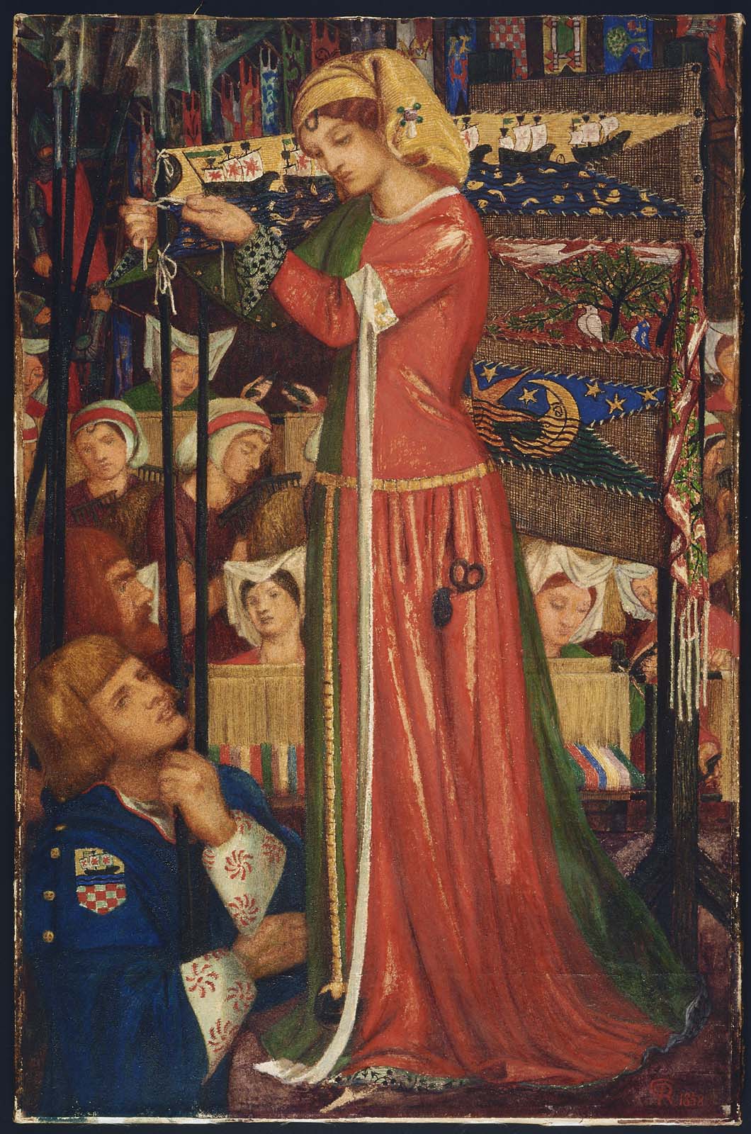 Avant la bataille - Dante Gabriel Rossetti image 1 reproduction d’œuvre d’art à l’huile