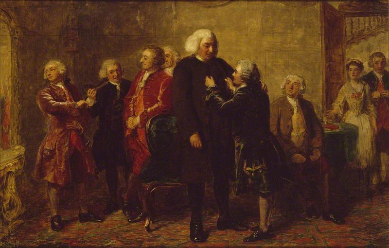 Avant le dîner au gîte de Boswell, 1769 - William Powell Frith