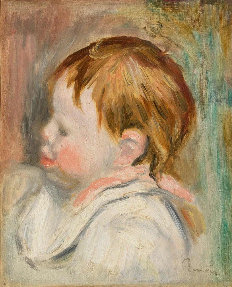 رأس الطفل (تête d'enfant, profil à gauche) - بيير-أوغست رينوار