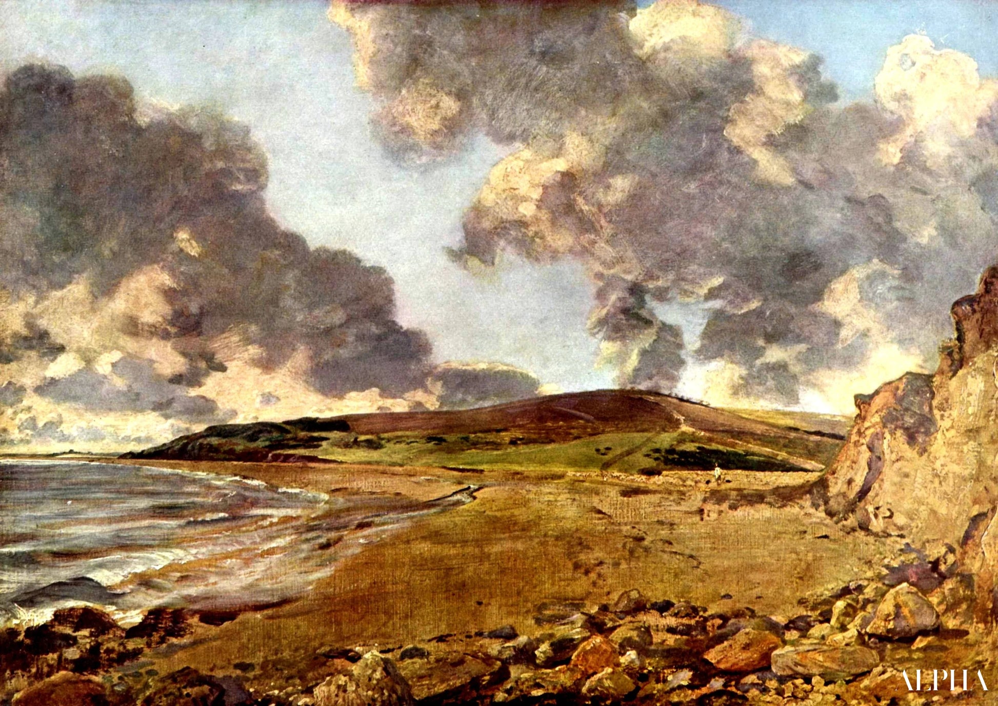 Baie de Weymouth : Bowleaze Cove et Jordon Hill - John Constable - Reproductions de tableaux et peintures haut de gamme
