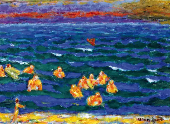 Reproduction du tableau « Baigneurs à la fin du jour - Pierre Bonnard » par Alpha Reproduction en peinture à l’huile