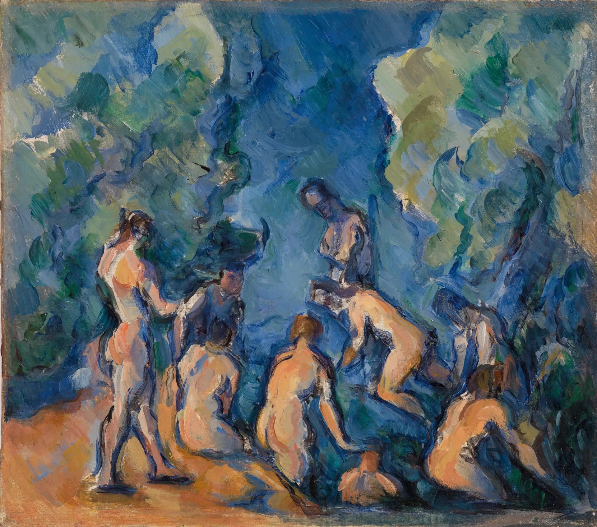Baigneurs - Paul Cézanne image 1 tableau peint à l’huile sur toile