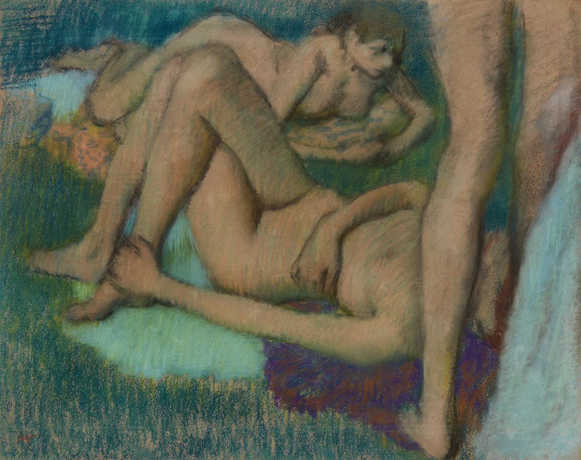 Baigneuses 1895–1900 par Edgar Degas à la Barnes Foundation – reproduction peinture à l’huile sur toile