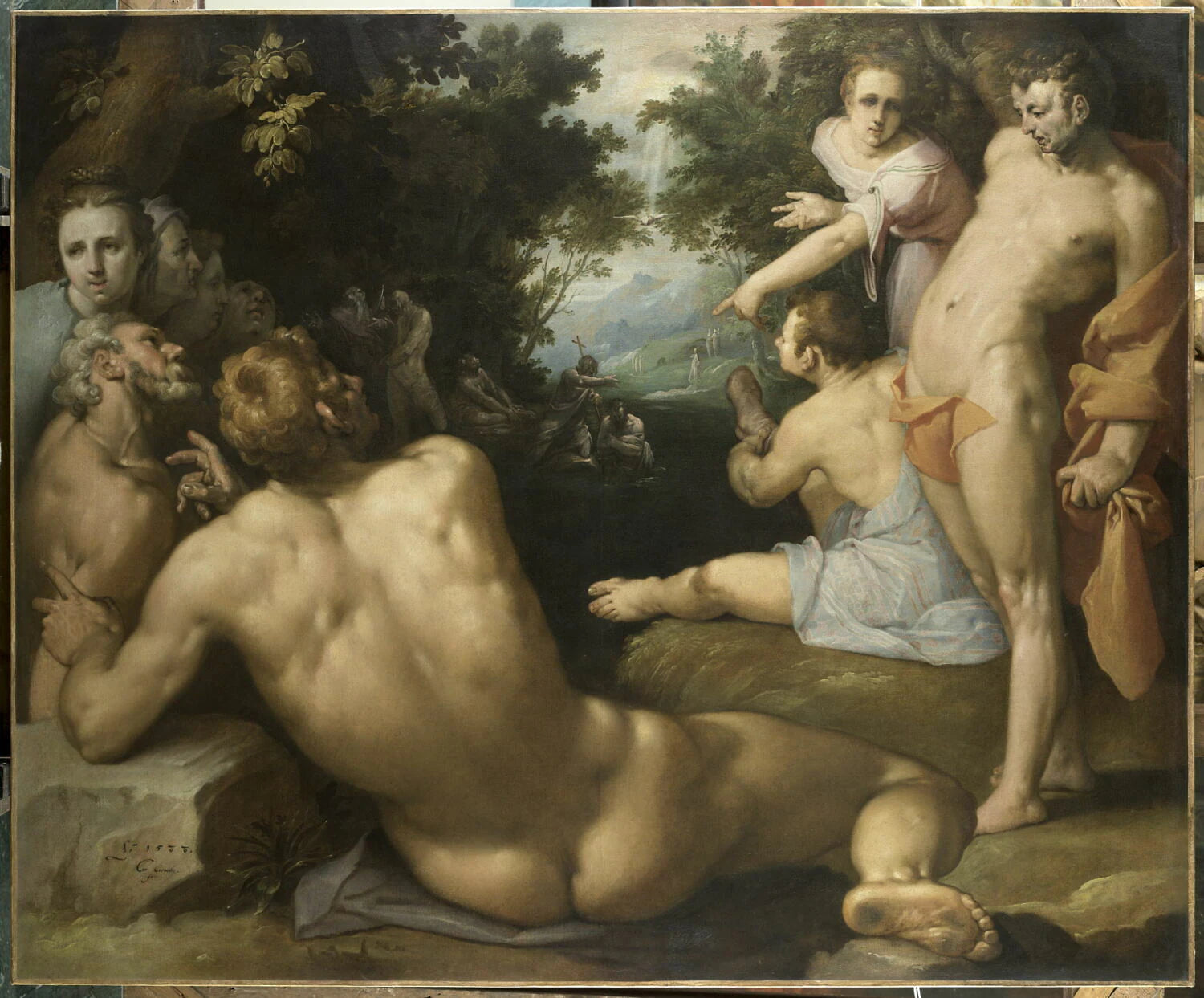 Le Baptême du Christ, 1588 - van Haarlem Cornelis