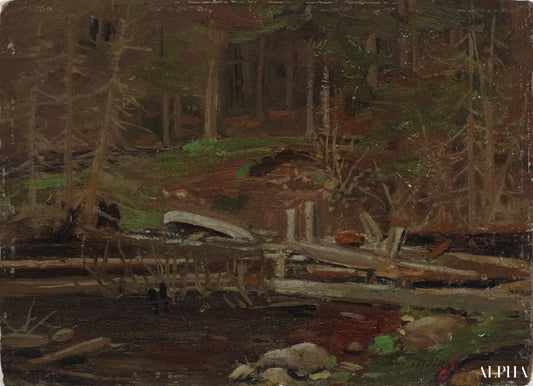 Barrage Old Lumber, parc Algonquin - Tom Thomson - Reproductions de tableaux et peintures haut de gamme