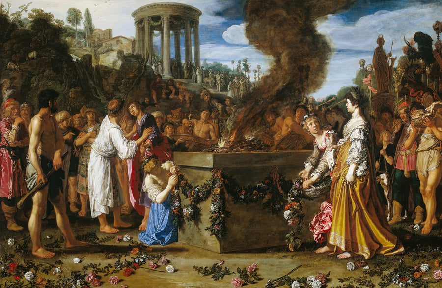 La bataille sacrificielle entre Oreste et Pylade - Pieter Lastman