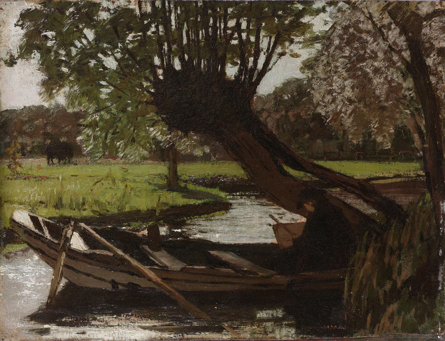 Bateau avec saule têtard - Matthijs Maris