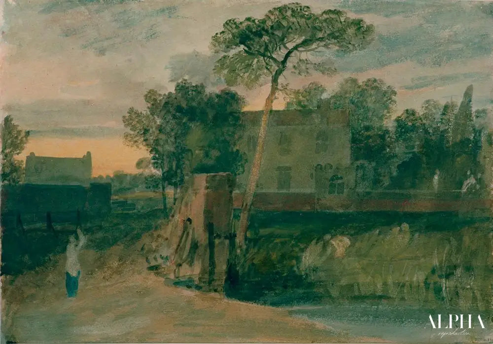 Bâtiment du ferry de Syon - William Turner - Reproductions de tableaux et peintures haut de gamme