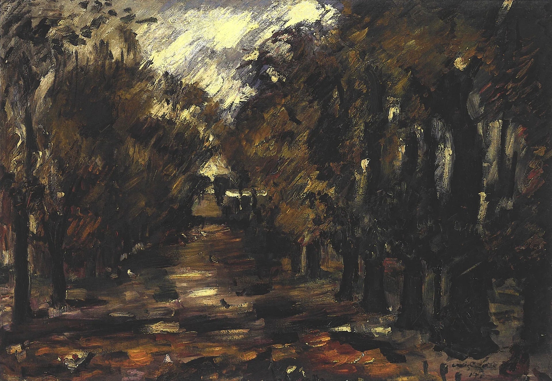 Baumallee in Niendorf - Lovis Corinth image 1 reproduction réalisée par Alpha Reproduction