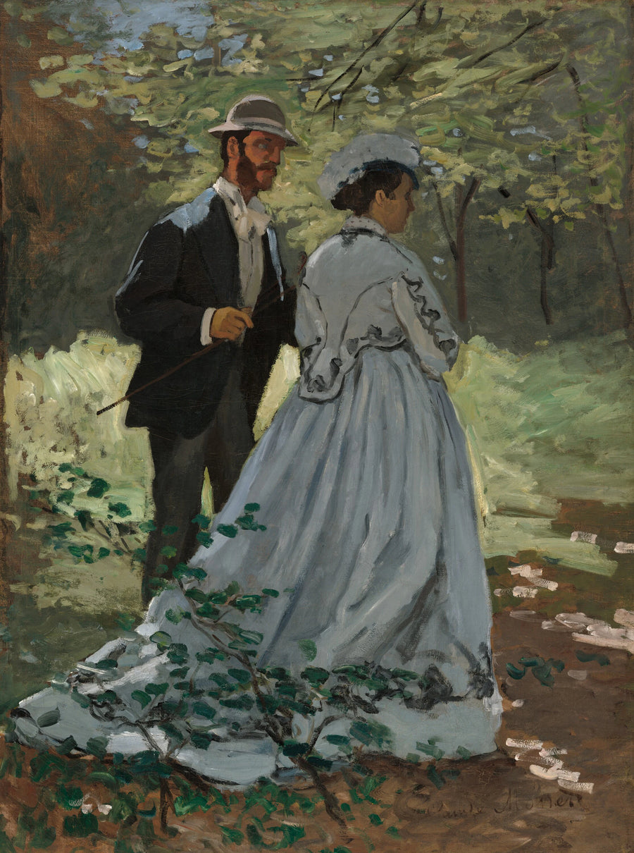 Bazille et Camille (Etude pour "Déjeuner sur l'Herbe") - Claude Monet