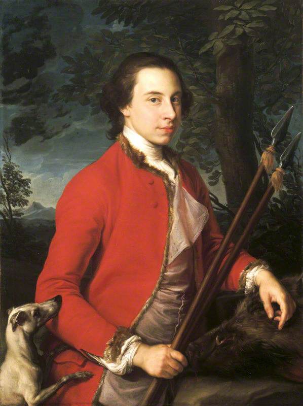 بنيامين ليثيولييه إم بي (1728/9-1797)، مع رمحين لخنزير البرية - بومبيو باتوني