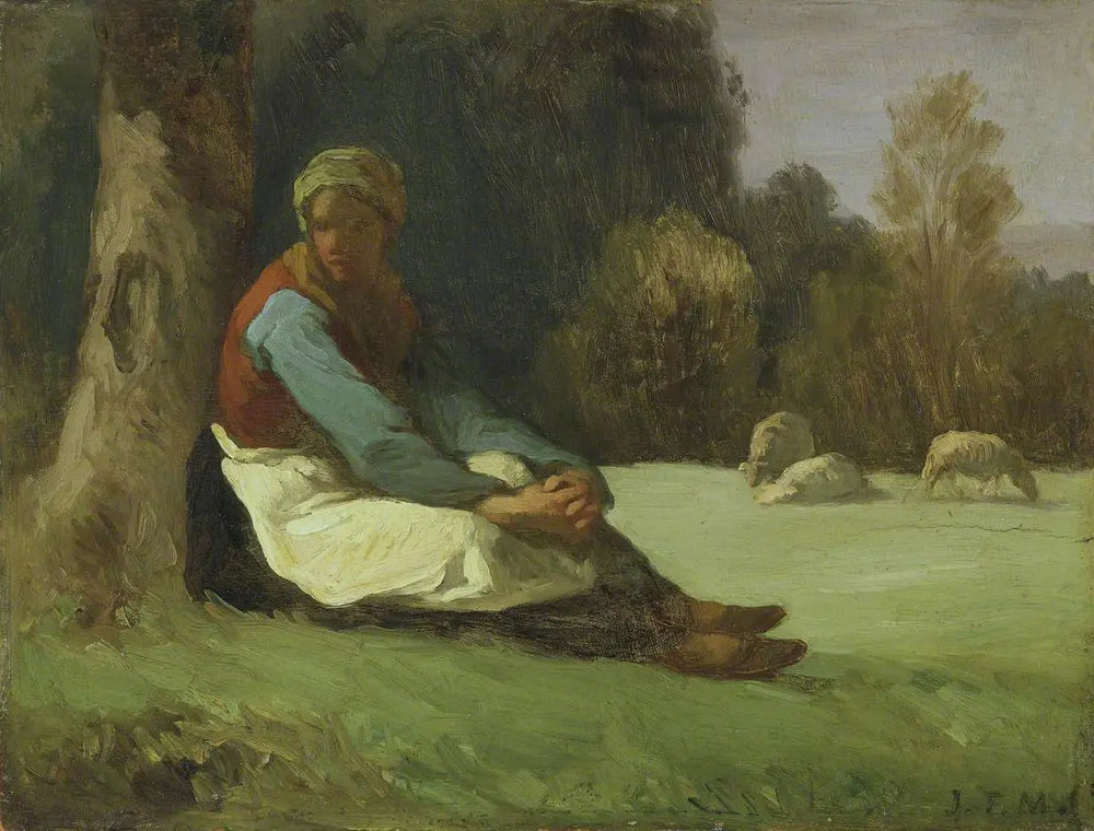 Bergère assise - Jean-François Millet - Alpha Reproduction