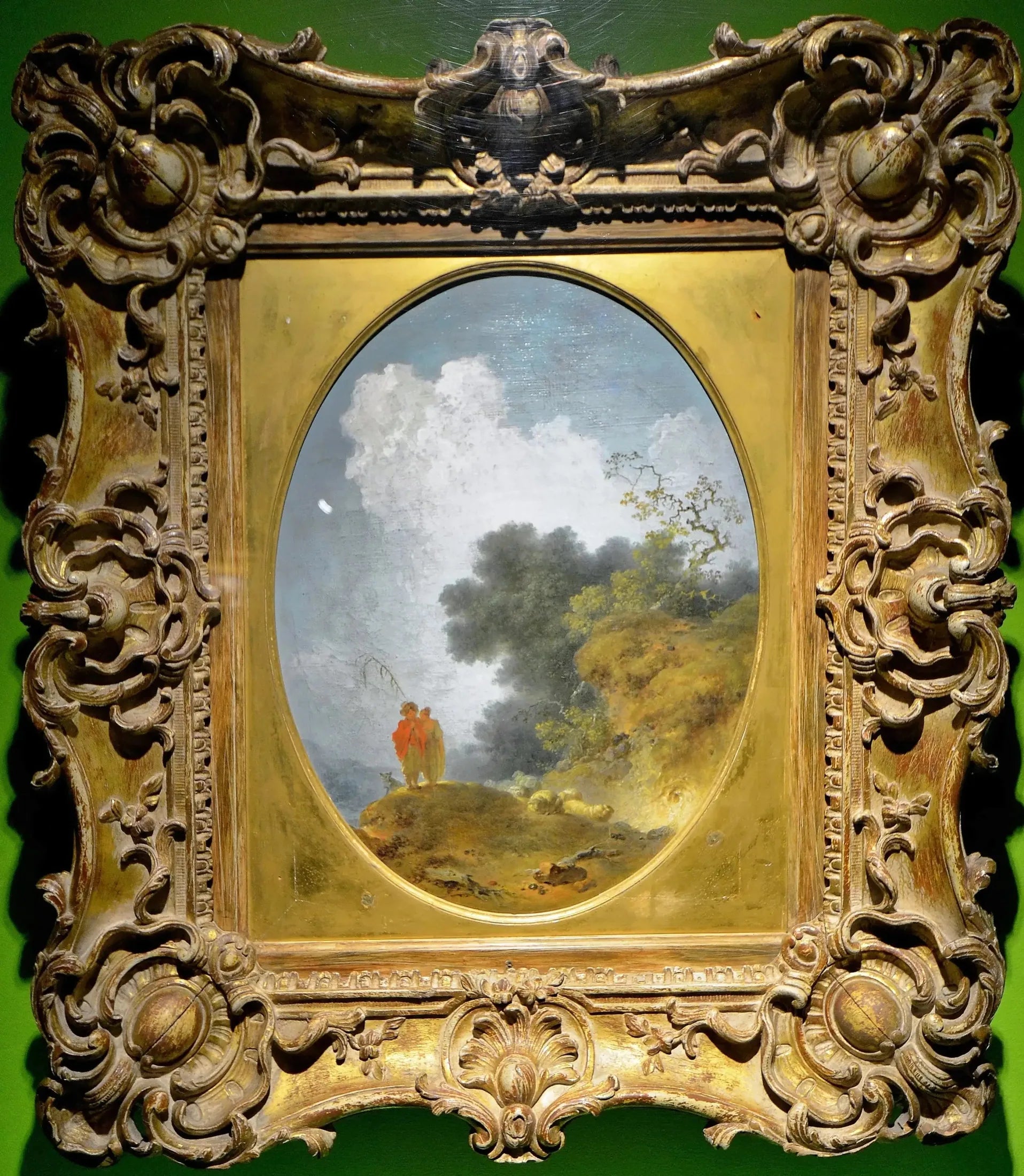 Bergers dans un paysage - Jean-Honoré Fragonard image 1 reproduction réalisée par Alpha Reproduction