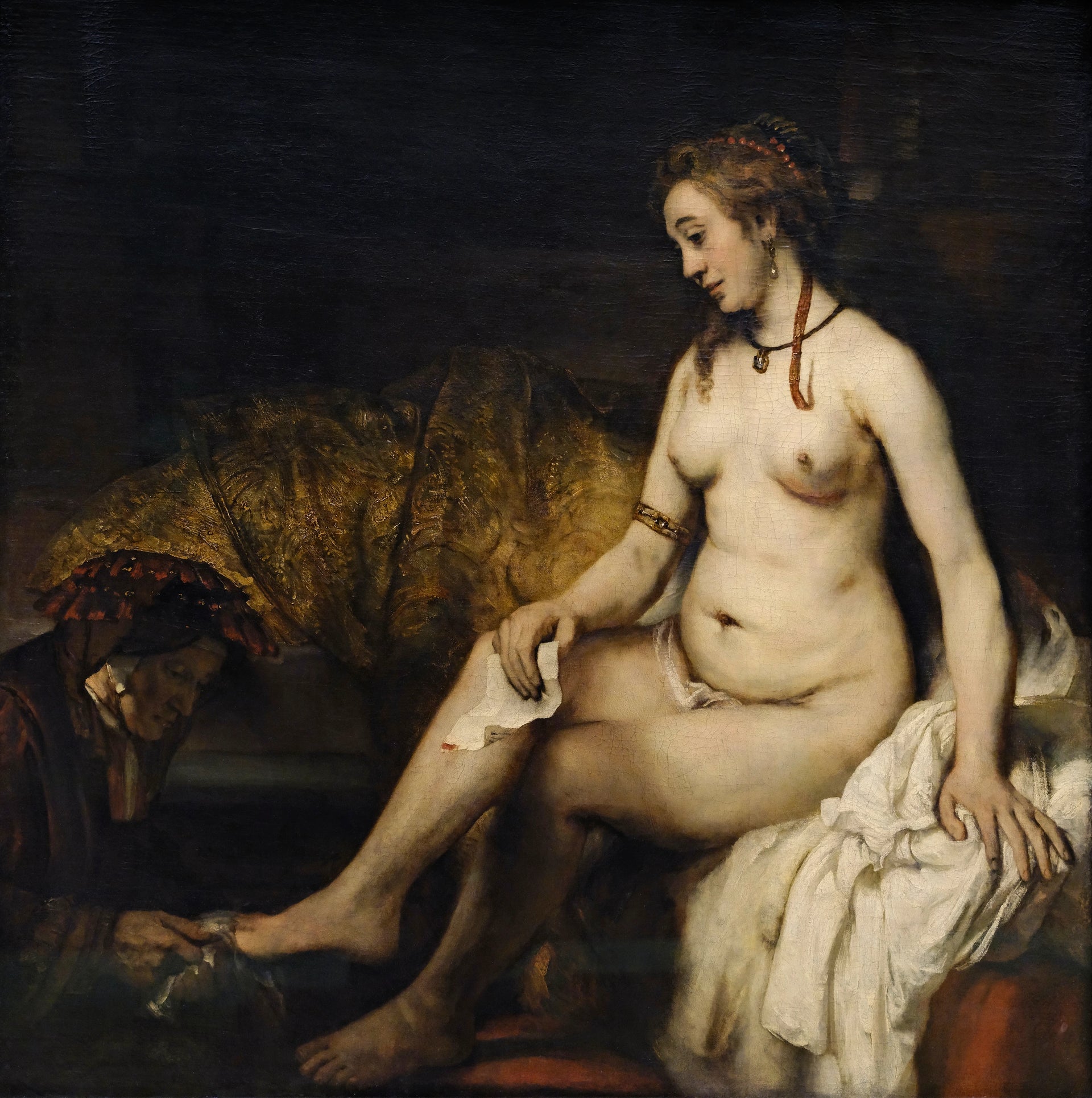 Bethsabée au bain tenant la lettre du roi David — Rembrandt