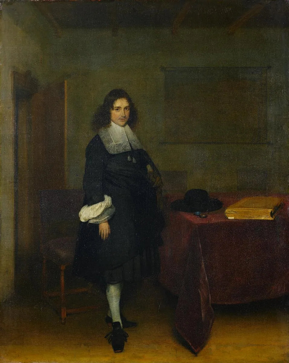 Bildnis eines jungen Herrn im Interieur - Gerard ter Borch image 1 reproduction réalisée par Alpha Reproduction