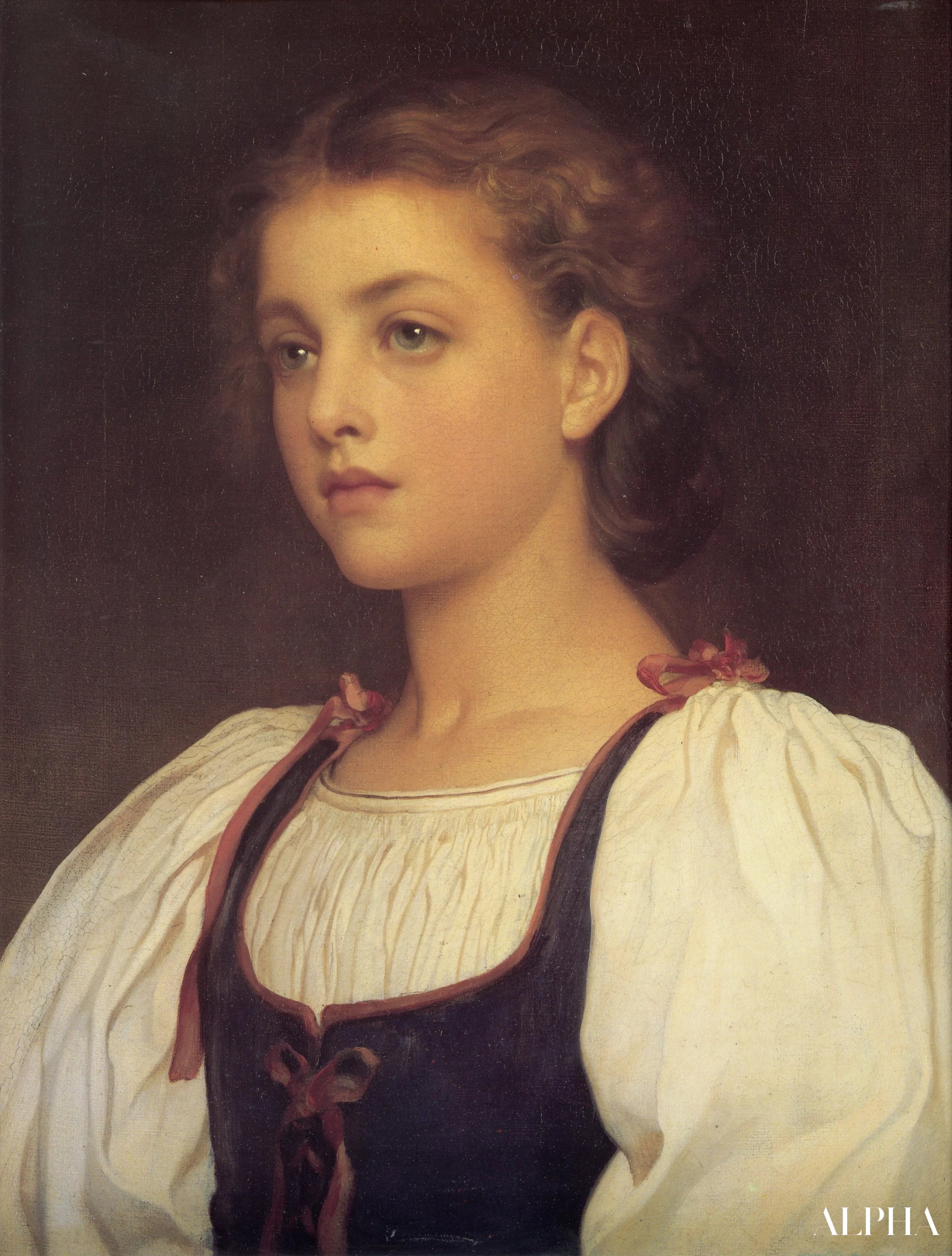 Biondina - Frederic Leighton - Reproductions de tableaux et peintures haut de gamme