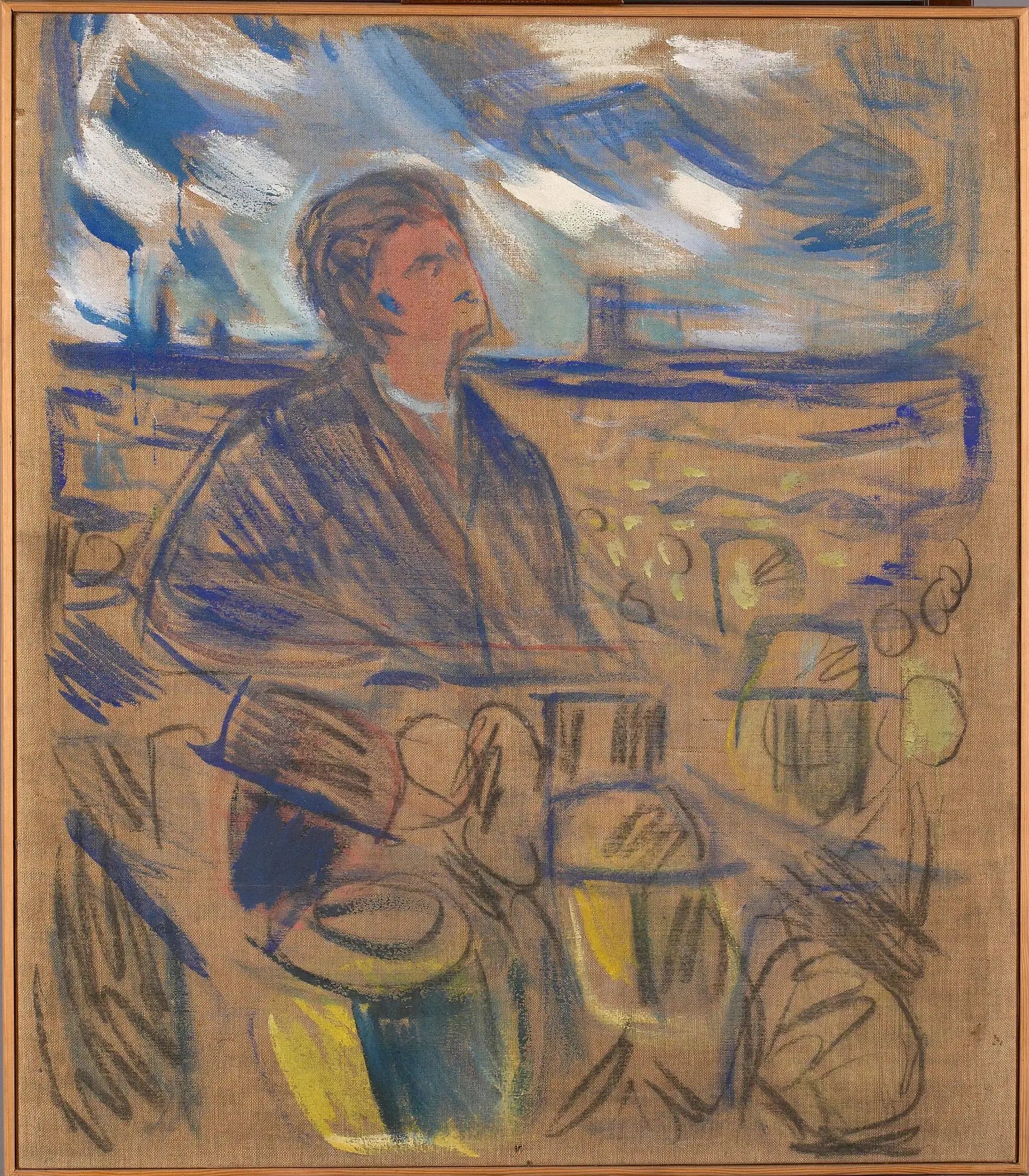 Reproduction du tableau « Bjørnstjerne Bjørnson s'adressant au peuple - Edvard Munch » par Alpha Reproduction en peinture à l’huile