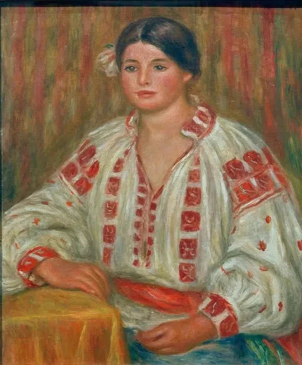 البلوزة البلغارية - بيير-أوغست رينوار
