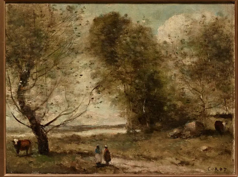 Bord de la rivière - Jean-Baptiste Camille Corot - Alpha Reproduction
