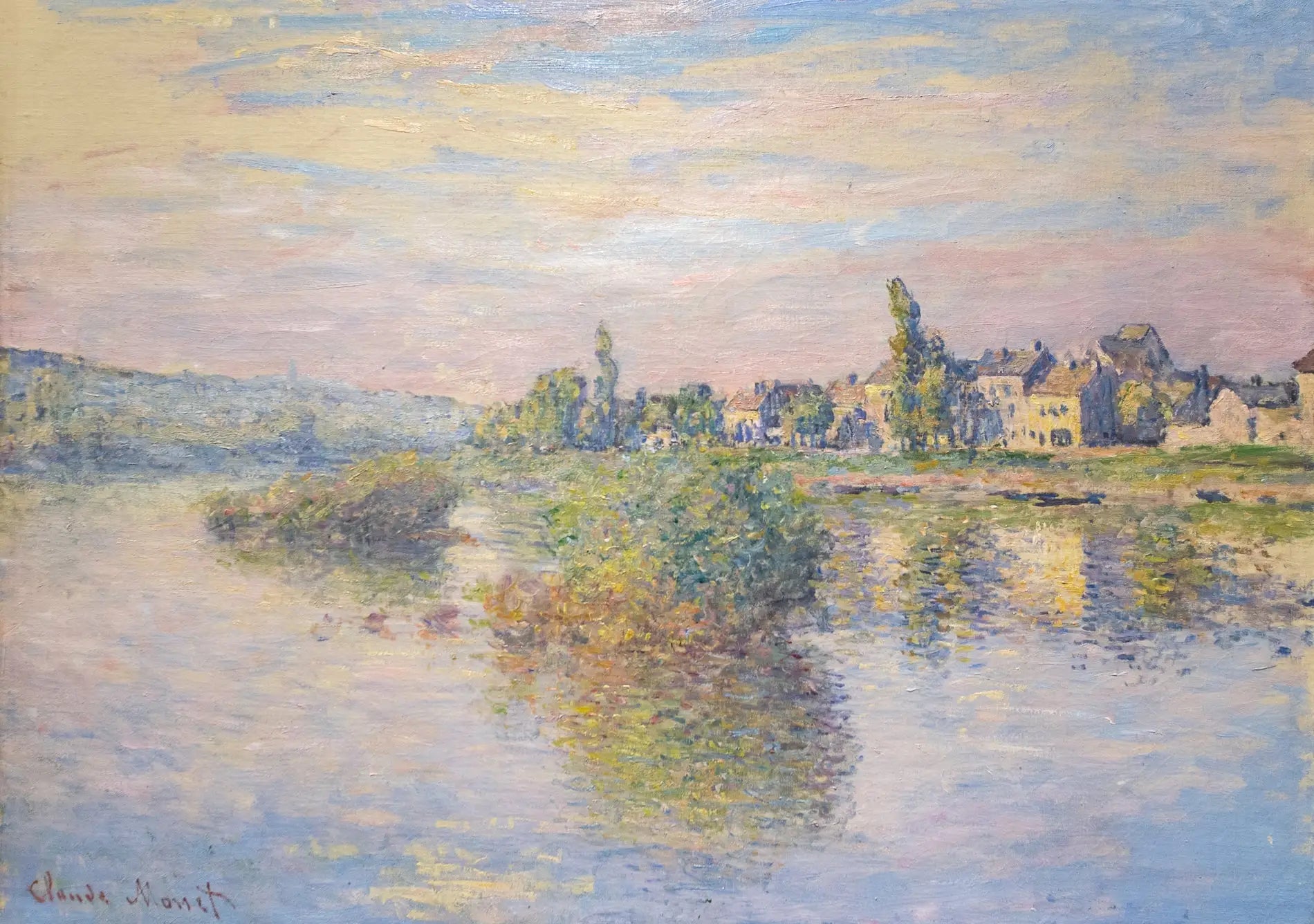Reproduction du tableau « Bords de la Seine à Lavacourt - Claude Monet » par Alpha Reproduction en peinture à l’huile